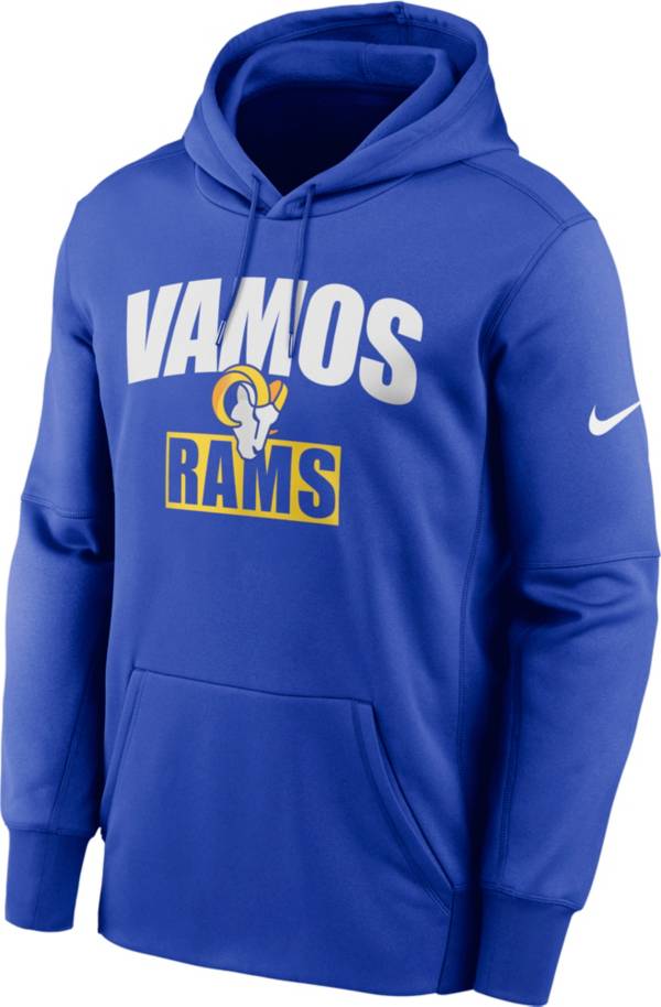 Nike Men's Los Angeles Rams Hometown Royal Therma-FIT Hoodie