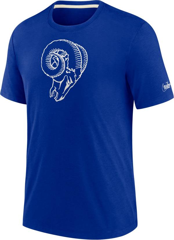 Nike Men's Los Angeles Rams Historic Tri-Blend Royal T-Shirt