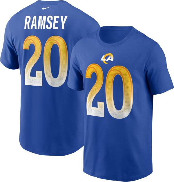 Nike Men's Los Angeles Rams Jalen Ramsey #2 Blue Legend T-Shirt