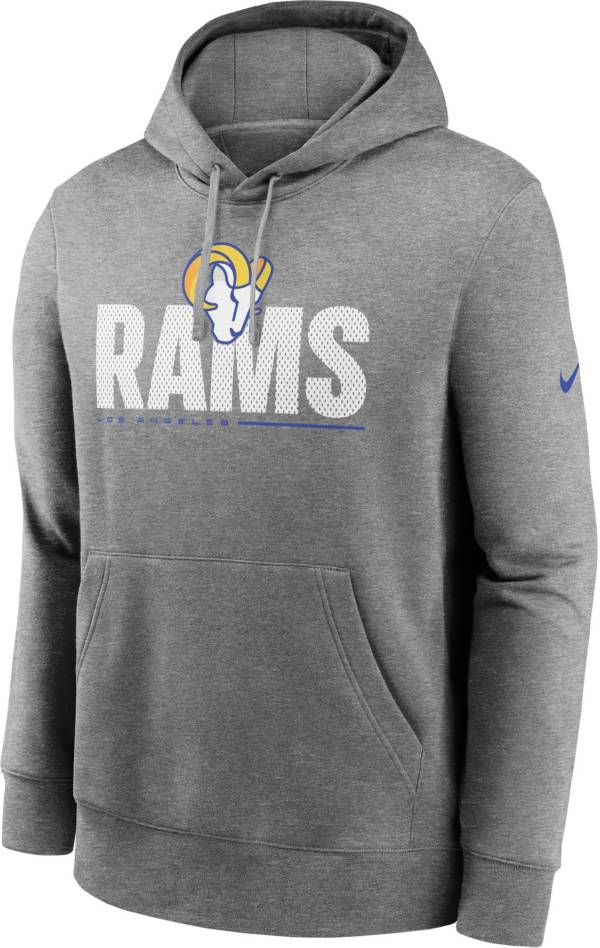 Nike Men's Los Angeles Rams Impact Club Grey Hoodie product image