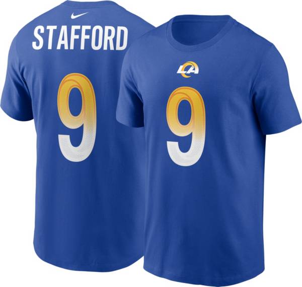 Nike Men's Los Angeles Rams Matthew Stafford #9 Royal T-Shirt