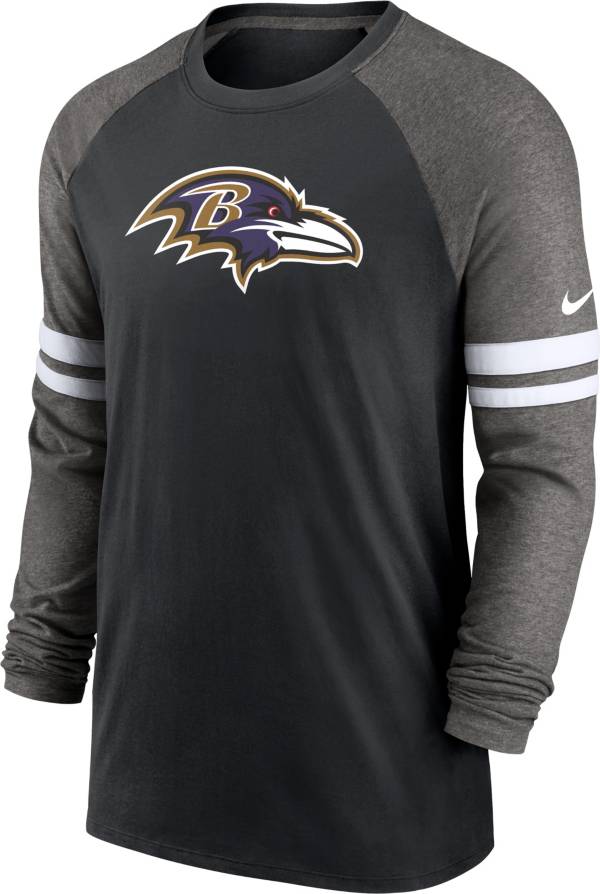 Nike Men's Baltimore Ravens Dri-FIT Black Long Sleeve Raglan T-Shirt product image