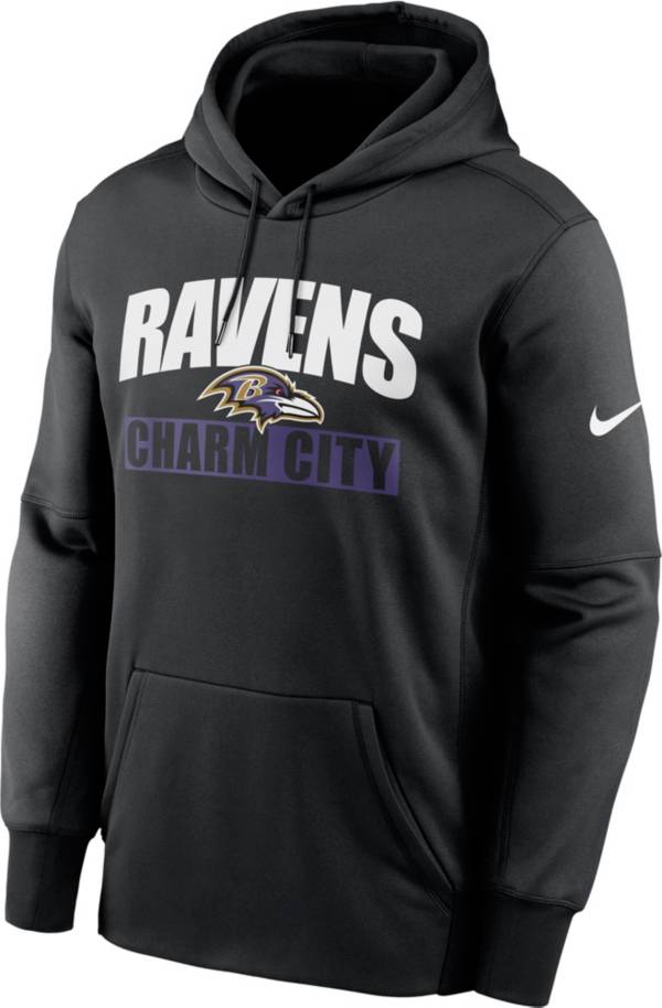 Nike Men's Baltimore Ravens Hometown Black Therma-FIT Hoodie product image
