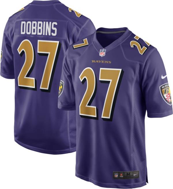 Nike Men's Baltimore Ravens J.K. Dobbins #27 Purple Alternate Game Jersey