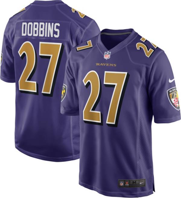 Nike Men's Baltimore Ravens J.K. Dobbins #27 Purple Alternate Game Jersey product image