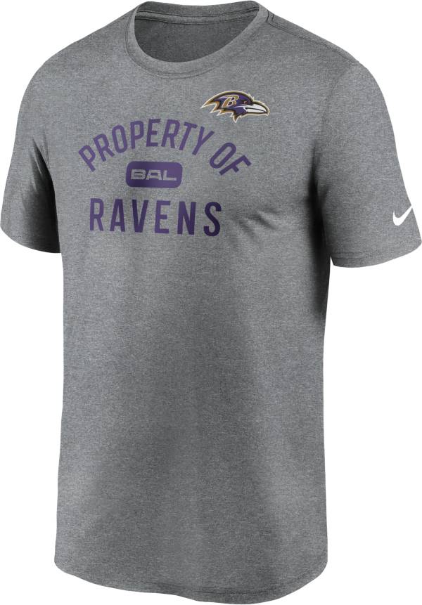 Nike Men's Baltimore Ravens Legend 'Property Of' Grey T-Shirt