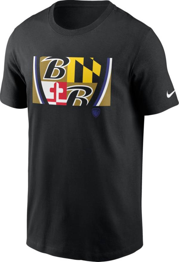 Nike Men's Baltimore Ravens Ravens Flag Black T-Shirt