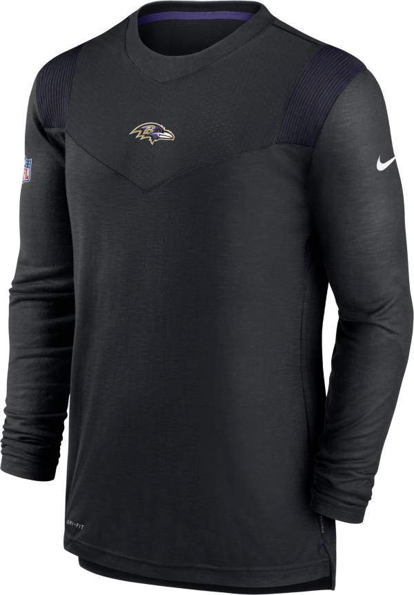 Nike Men's Baltimore Ravens Sideline Player Dri-FIT Long Sleeve Black T-Shirt product image