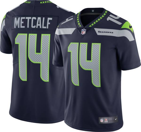 Nike Men's Seattle Seahawks DK Metcalf #14 Navy Limited Jersey