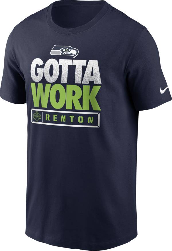 Nike Men's Seattle Seahawks Gotta Work Essential Navy T-Shirt