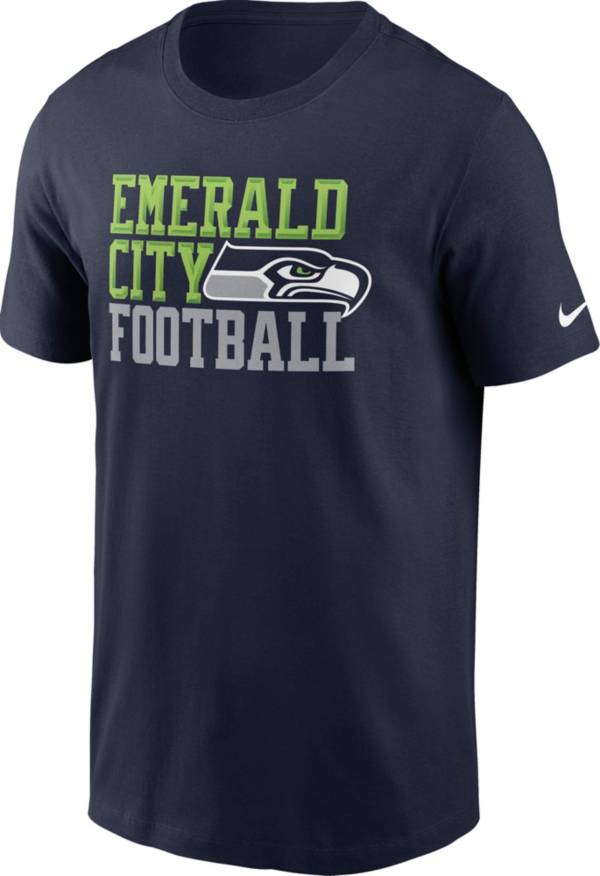 Nike Men's Seattle Seahawks Emerald City Navy T-Shirt