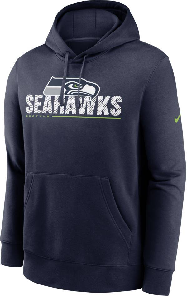 Nike Men's Seattle Seahawks Impact Club Navy Hoodie