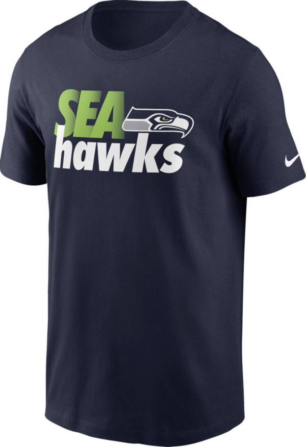 Nike Men's Seattle Seahawks Sea Hawks Navy T-Shirt