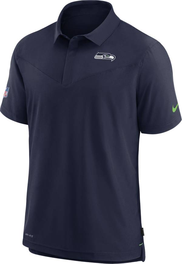 Nike Men's Seattle Seahawks Sideline Coaches Navy Polo