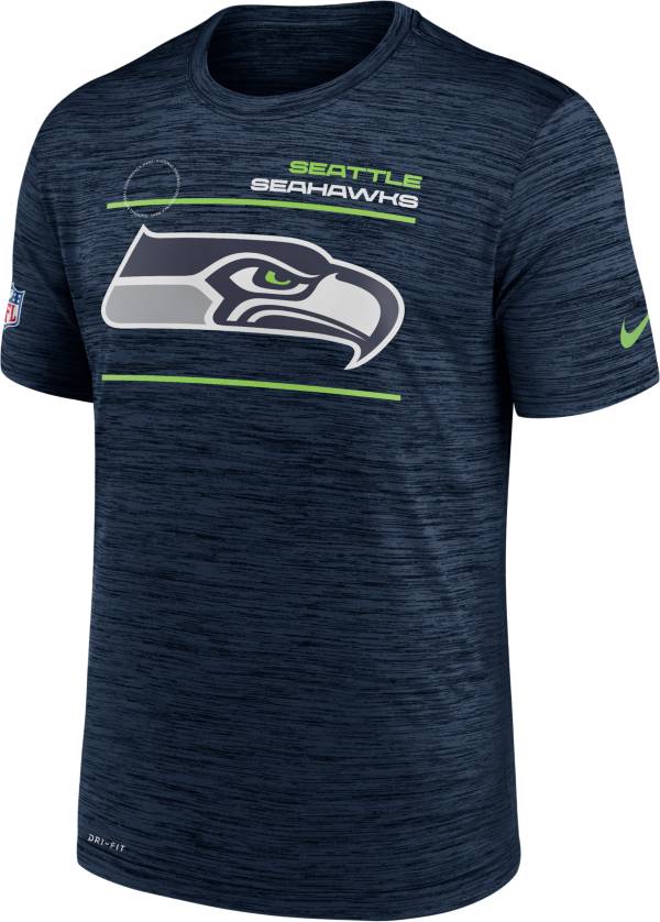 Nike Men's Seattle Seahawks Sideline Legend Velocity Navy Performance T-Shirt