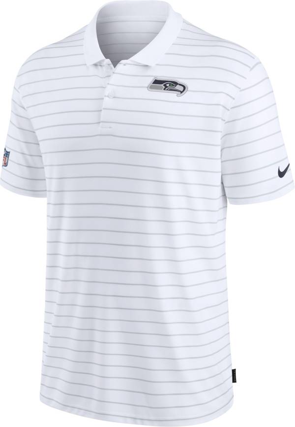 Nike Men's Seattle Seahawks Sideline Early Season White Performance Polo