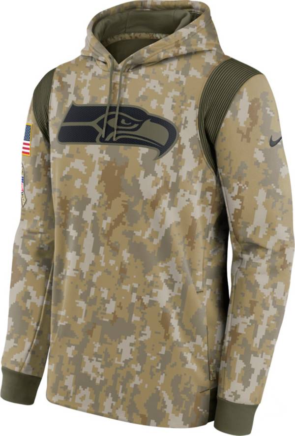 Nike Men's Seattle Seahawks Salute to Service Camouflage Hoodie