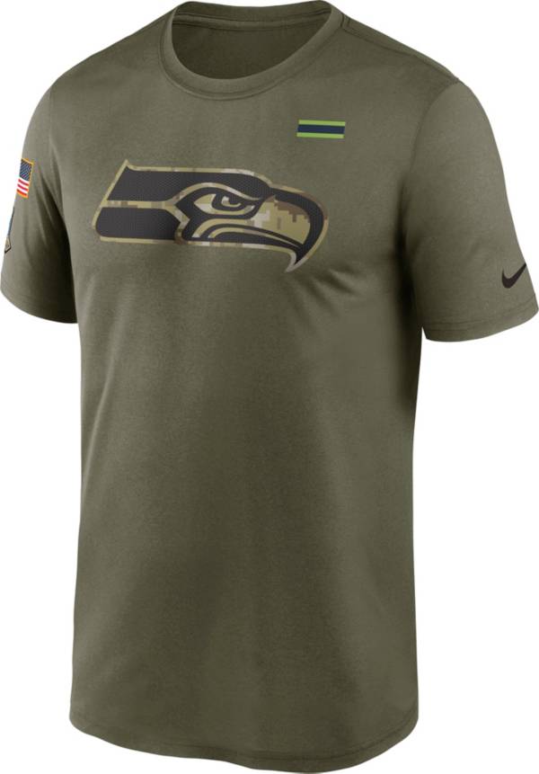 Nike Men's Seattle Seahawks Salute to Service Olive Legend T-Shirt