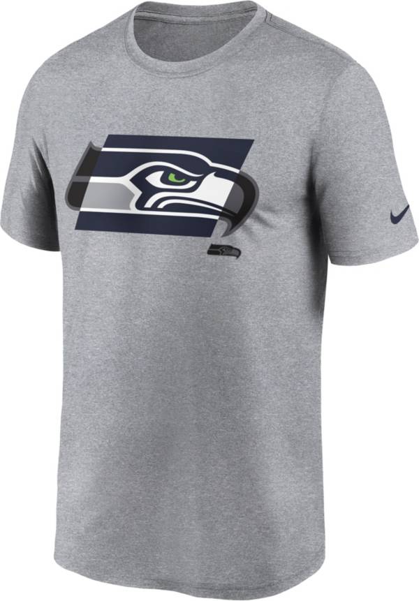 Nike Men's Seatte Seahawks Tonal Logo Legend Grey T-Shirt
