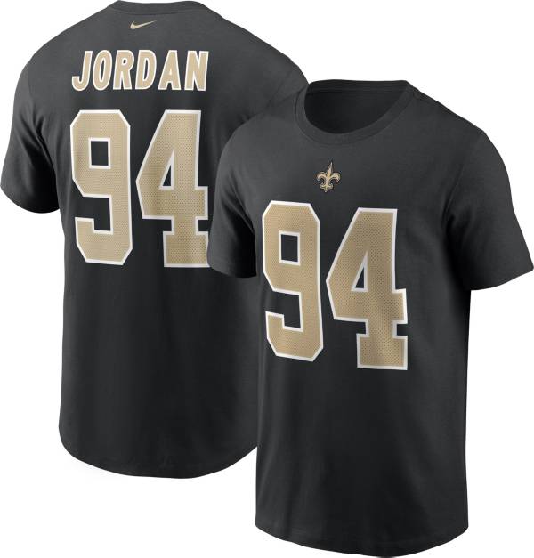 Nike Men's New Orleans Saints Cam Jordan #94 Legend Black T-Shirt