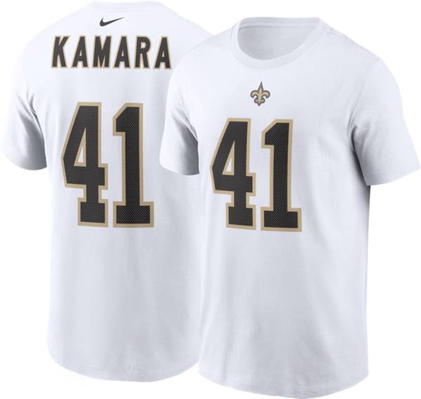 Nike Men's New Orleans Saints Alvin Kamara #41 White T-Shirt