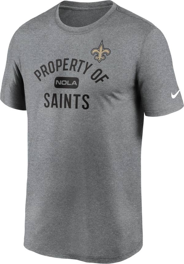 Nike Men's New Orleans Saints Legend 'Property Of' Grey T-Shirt