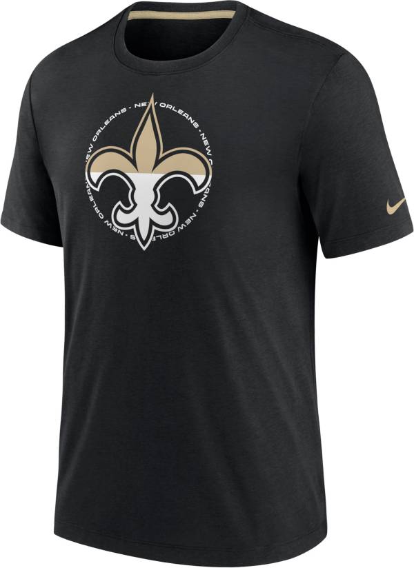 Nike Men's New Orleans Saints Impact Tri-Blend Black T-Shirt