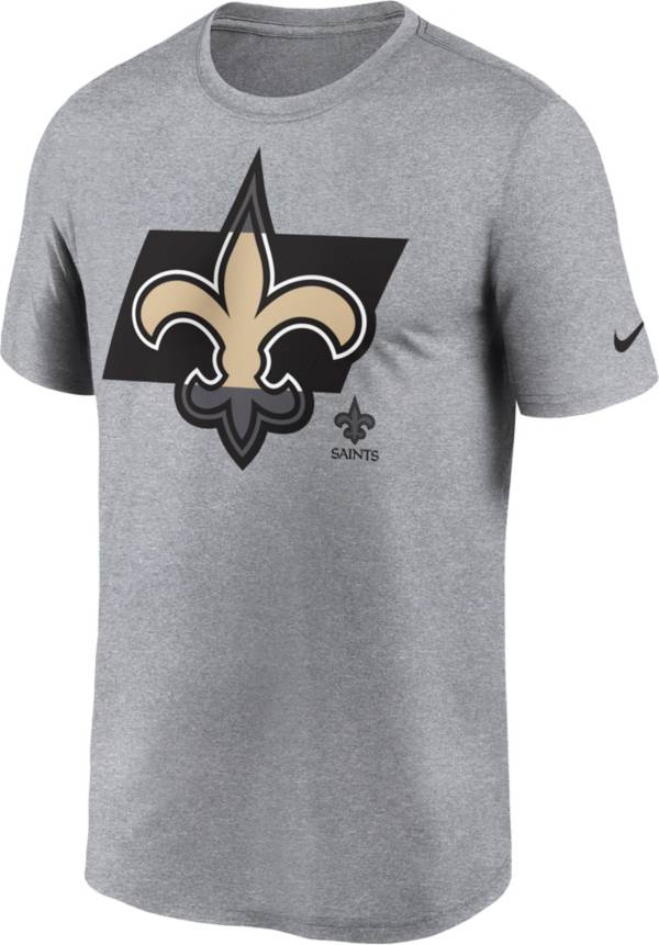 Nike Men's New Orleans Saints Tonal Logo Legend Grey T-Shirt