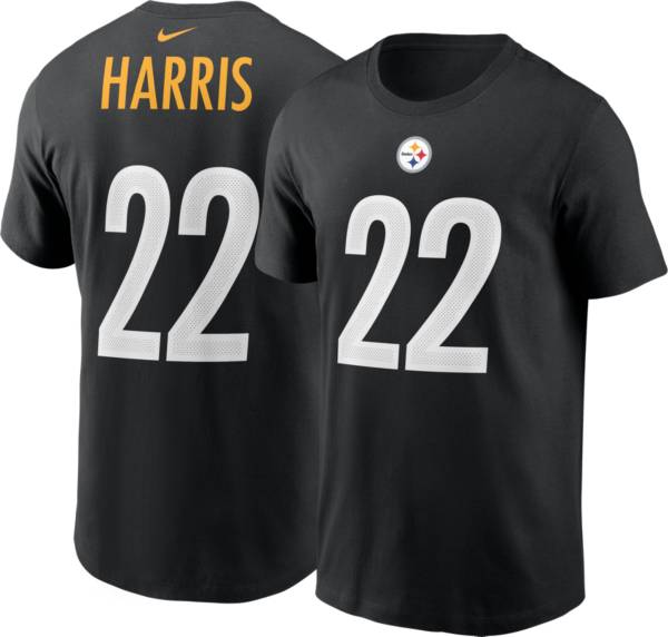 Nike Pittsburgh Steelers Najee Harris #22 Black T-Shirt