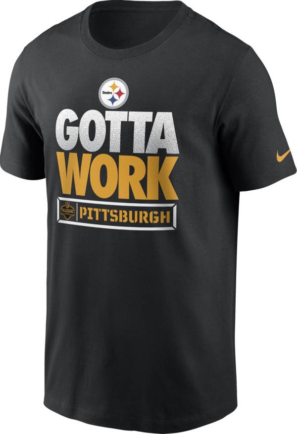 Nike Men's Pittsburgh Steelers Gotta Work Essential Black T-Shirt