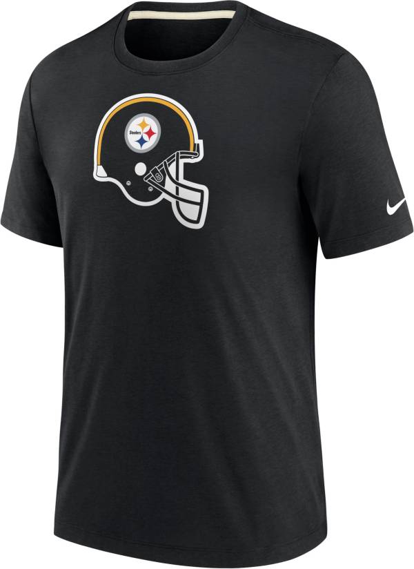 Nike Men's Pittsburgh Steelers Historic Tri-Blend Black T-Shirt product image