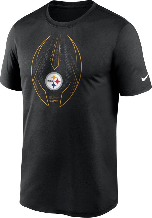 Nike Men's Pittsburgh Steelers Legend Icon Black Performance T-Shirt