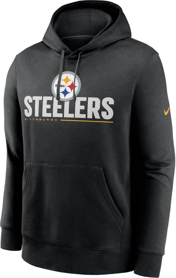 Nike Men's Pittsburgh Steelers Impact Club Black Hoodie