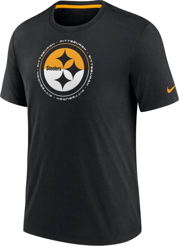 Nike Men's Pittsburgh Steelers Impact Tri-Blend Black T-Shirt