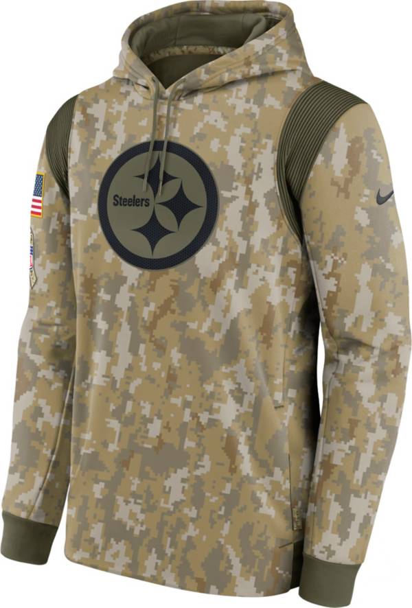 Nike Men's Pittsburgh Steelers Salute to Service Camouflage Hoodie