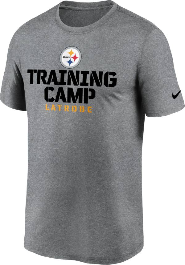 Nike Men's Pittsburgh Steelers Training Camp Legend Grey T-Shirt