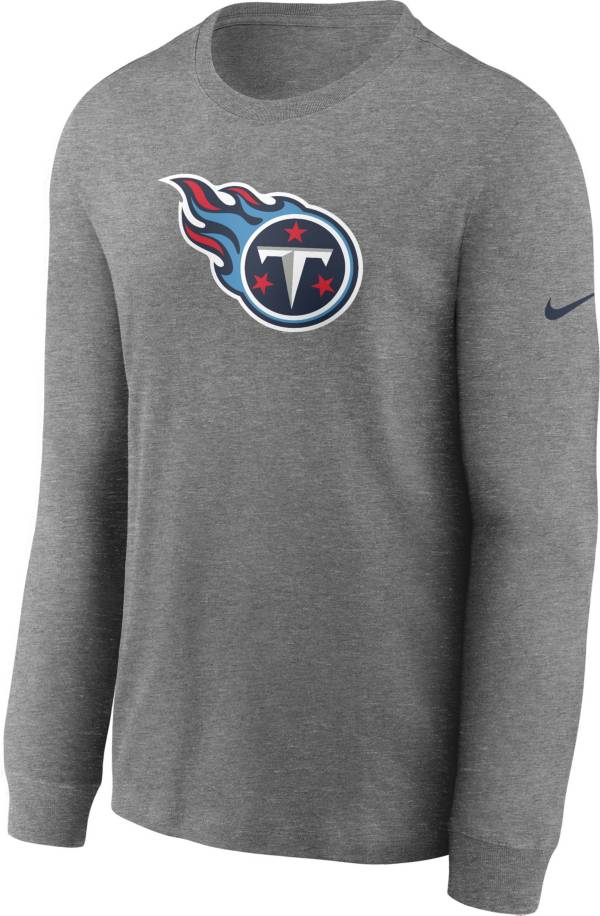 Nike Men's Tennessee Titans Logo Cotton Long Sleeve T-Shirt