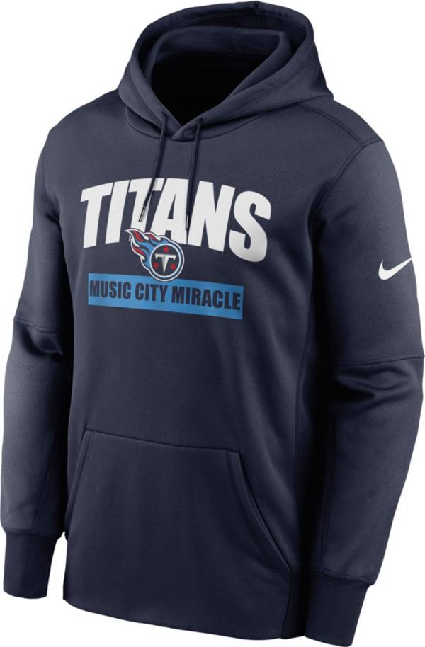 Nike Men's Tennessee Titans Hometown Navy Therma-FIT Hoodie