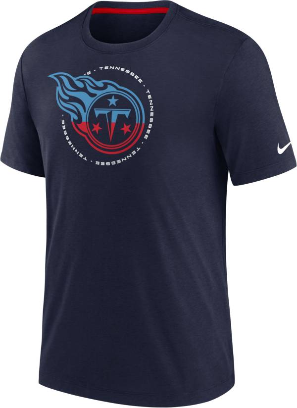 Nike Men's Tennessee Titans Impact Tri-Blend Navy T-Shirt