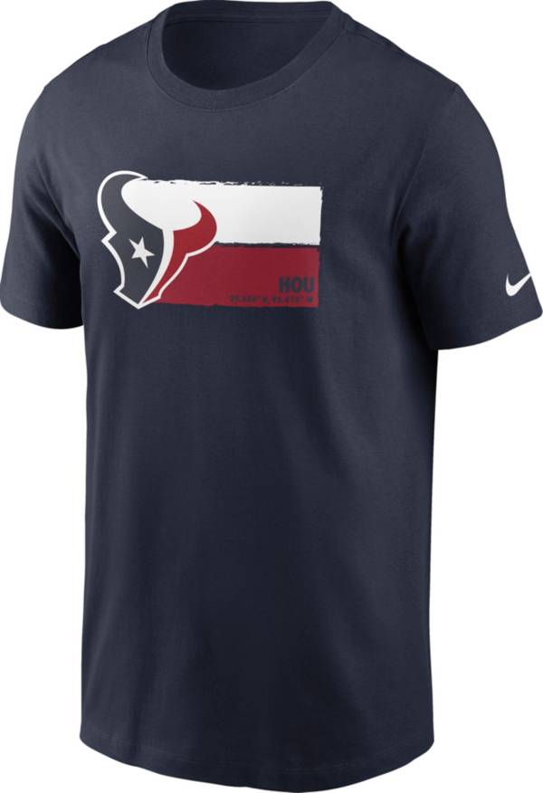 Nike Men's Houston Texans Flag Location Navy T-Shirt
