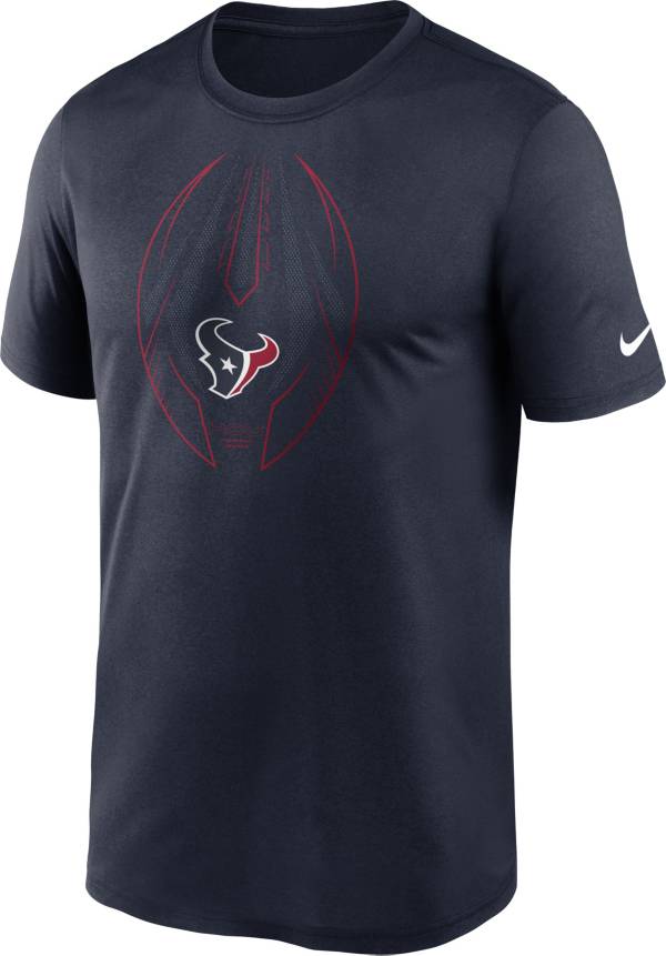 Nike Men's Houston Texans Legend Icon Navy Performance T-Shirt