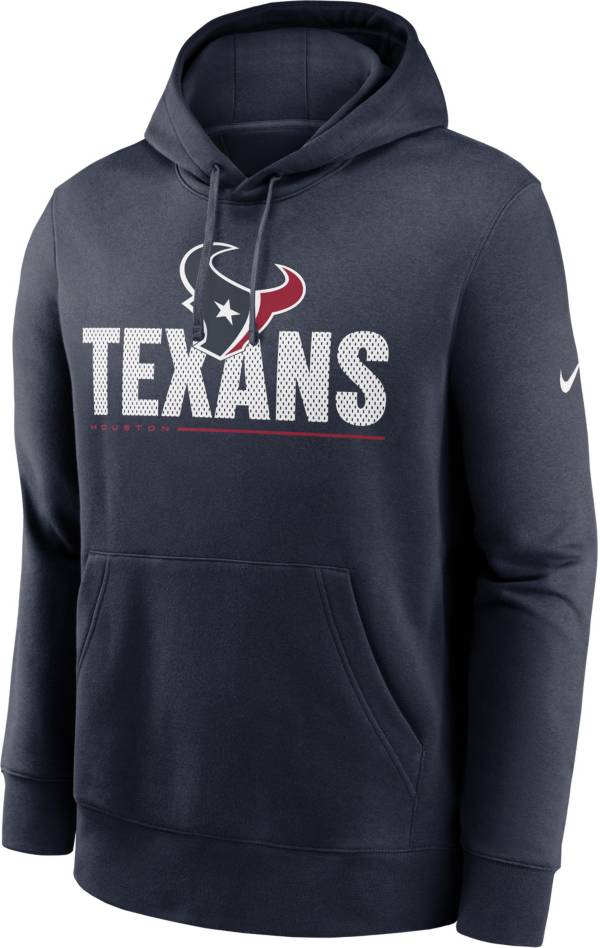 Nike Men's Houston Texans Impact Club Marine Hoodie