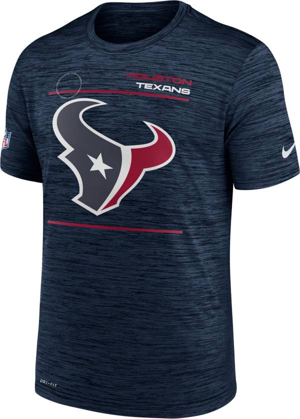 Nike Men's Houston Texans Sideline Legend Velocity Navy Performance T-Shirt