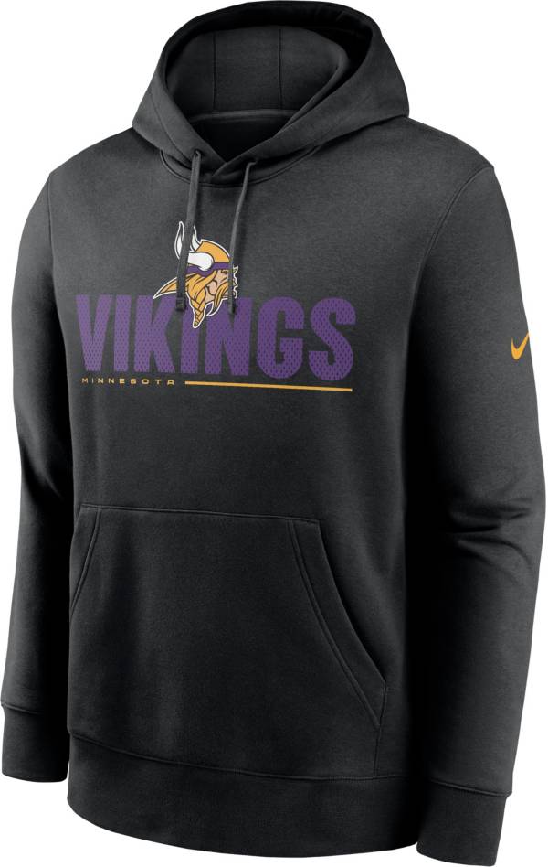 Nike Men's Minnesota Vikings Impact Club Black Hoodie