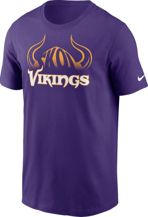 Nike Men's Minnesota Vikings Skol Helmet Purple T-Shirt