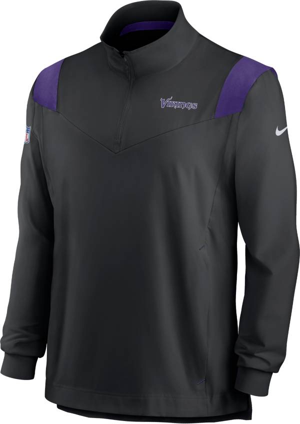 Nike Men's Minnesota Vikings Coaches Sideline Long Sleeve Black Jacket