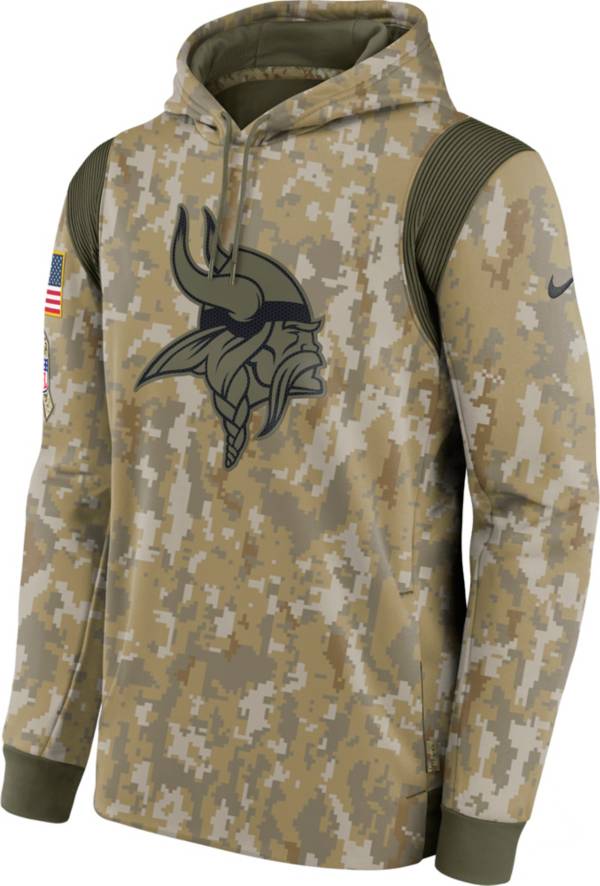 Nike Men's Minnesota Vikings Salute to Service Camouflage Hoodie