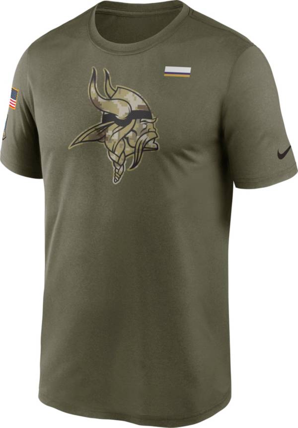 Nike Men's Minnesota Vikings Salute to Service Olive Legend T-Shirt