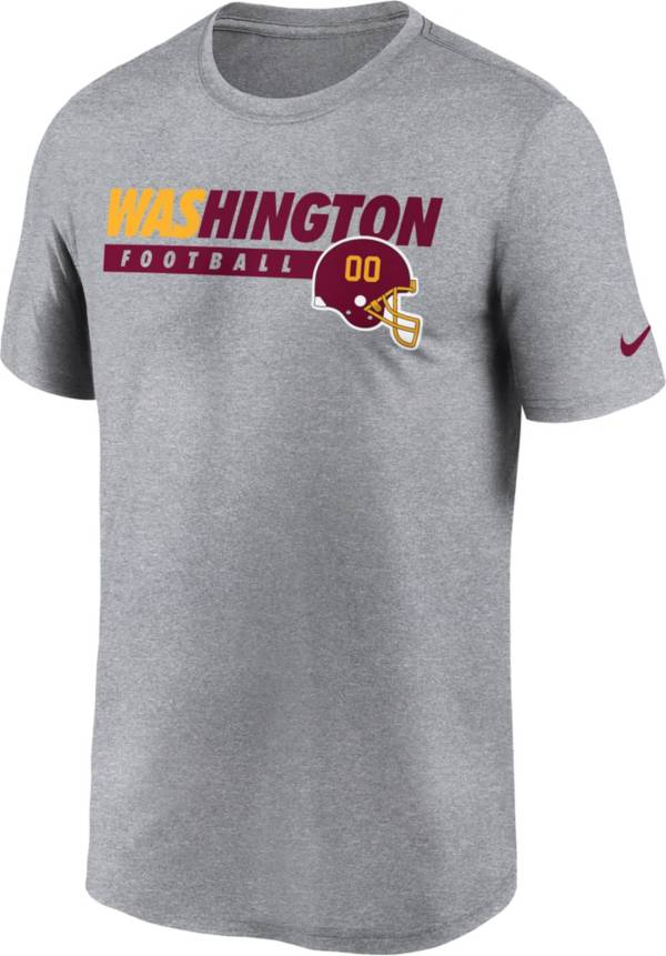 Nike Men's Washington Football Team Club Wordmark Legend Grey T-Shirt