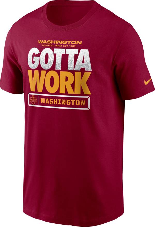 Nike Men's Washington Football Team Gotta Work Essential Red T-Shirt